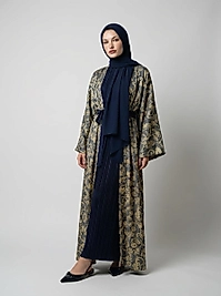 Desenli Uzun Kadın Abaya