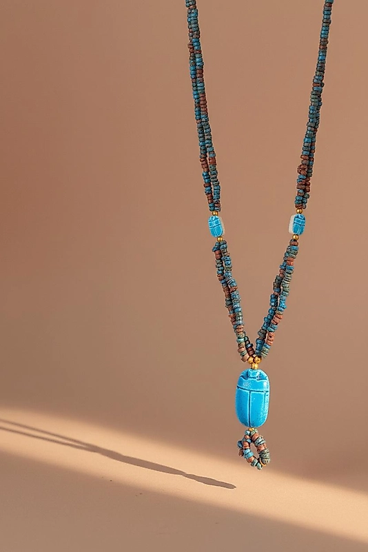 Turkuaz Taş Detaylı Bohem Kadın Kolye