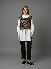 Pazen Etnik Desenli Yandan Bağlamalı Kadın Süveter